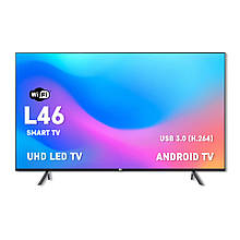 Телевізор безрамковий TV Xiaomi Led TV L46 I Android 9.0 I Wi-Fi I Smart I USB 3.0