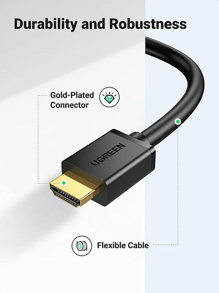Ugreen HDMI DVI 2 Black HD106 1569462876
