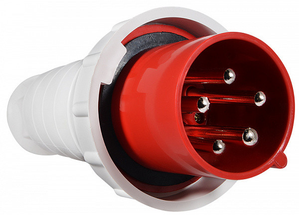 Переносна вилка ВП 63А/5 3Р+N+РЕ, IP67, 230В для безпечного підключення електрообладнання