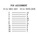 Перехідник для сканера Toyota Тойота 22 Pin на OBD2, фото 9