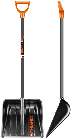 Лопата для збирання снігу FINLAND з держаком (1243-Ч)