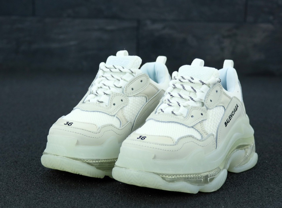 Жіночі білі Кросівки Balenciaga Triple S