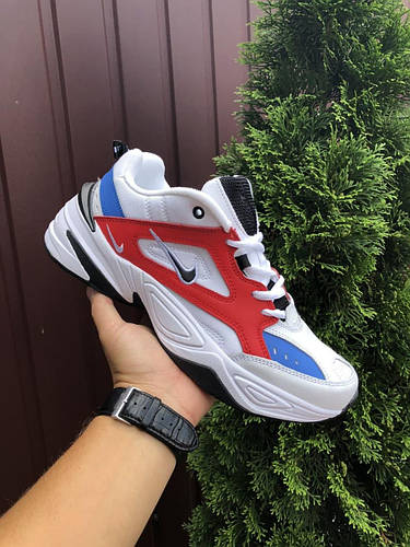 Мужские кроссовки белые с красным Nike M2K Tekno только 45 размер,найк ...