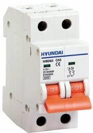 Автоматичний вимикач Hyundai HIBD63-N 2А 2P C 6КА