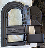 Дверцята для пічки,мангали чавунна "Лев овал", фото 3