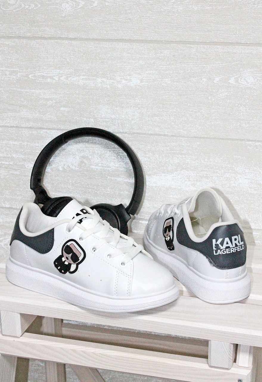 Кеди дитячі білі Karl, фото 1