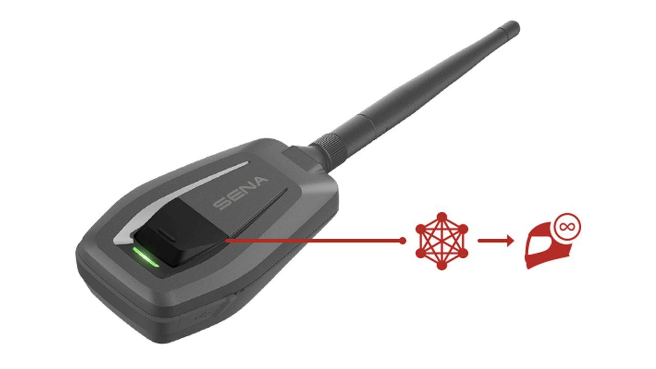 SENA ADAPTER +MESH З ПІДКЛЮЧЕННЯМ МОТОГАРНІТУРИ SENA З СЕТКОЮ MESH BLUETOOTH 4.1 DO 800M (EL)