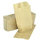 Паперовий пакет цілісний крафт бурий 310х170х60 мм (100 шт.), фото 4