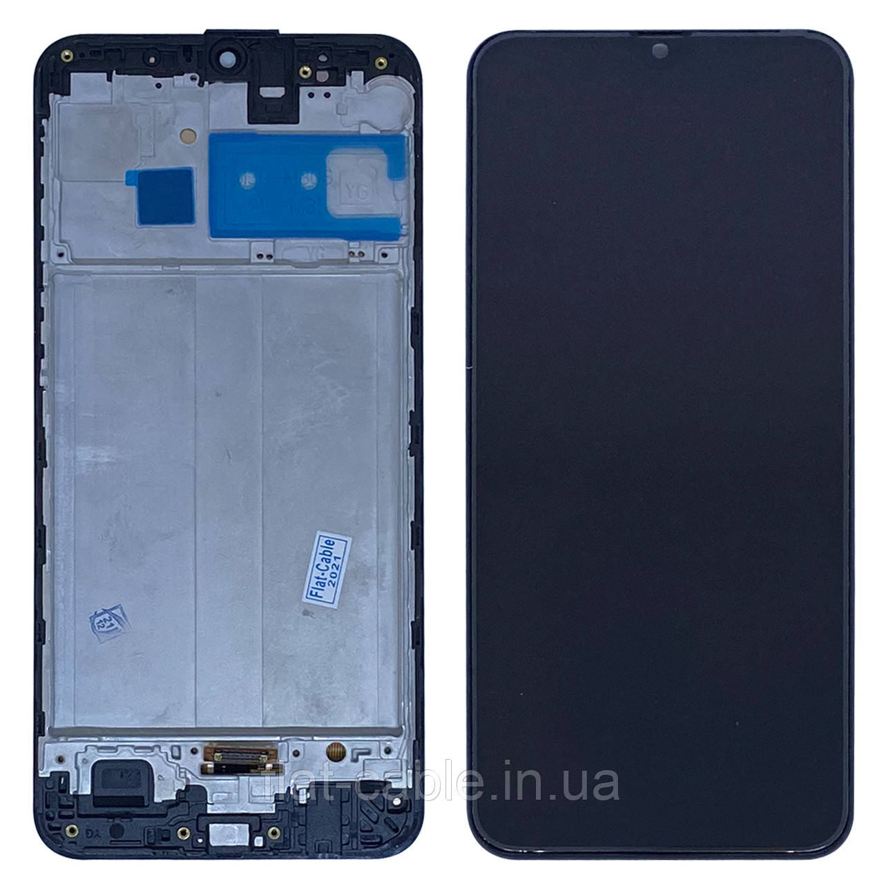 Дисплей + сенсор Samsung M21 (M215), M30 (M305), M30s (M307) Чорний LCD OLED у рамці (PRC)