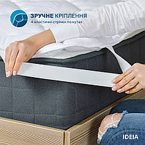Наматрацник ТМ IDEIA Lux зі стрічками по кутах, щіл 250 160*200 см, фото 6