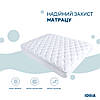 Наматрацник готельний 90х200 см Classic IDEIA натяжний з бортом по периметру антиалергенний білий, фото 7