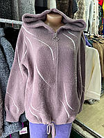 Коротка куртка альпака батал