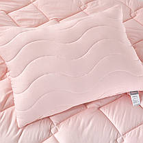 Набір Tropical євро ковдра 200х220 см + 2 подушки 50х70 см пудра IDEIA антиалергійний, фото 3