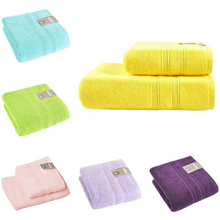 Махровий рушник Aqua Fiber Premium TM IDEIA 50х90 см молоко, фото 1