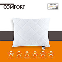 Подушка Comfort Standart 60х60 IDEIA антиалергенна холлофайбер біла, фото 4