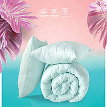 Набір Tropical TM IDEIA ковдра 200х220 см + 2 подушки 50х70 см м'ята, фото 3
