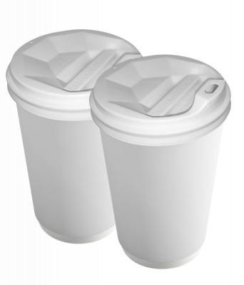 Стакан білий 450 мл двошаровий, фото 1