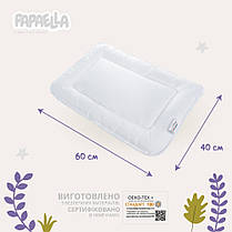 Набір дитячий для сну в ліжечко PAPAELLA ковдра 100х135 см та подушка 40х60 см антиалергенна зимова ковдра, фото 5