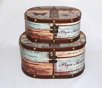 Скринька овальна набір з 2-х - Біг Бен Гранд Презент SH31302-084