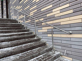 Перила для лестницы из нержавейки. Изготовление и установка перил на лестницу в г. Харьков, Медицинский Центр Ришон , ул. Піщана 11 2