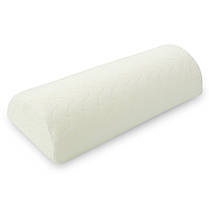 Подушка полувалік 10х49х20 см ортопедична IDEIA з ефектом пам'яті MEMORY FOAM з наволочкою на блискавці, фото 3