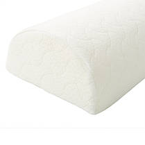 Подушка полувалік 10х49х20 см ортопедична IDEIA з ефектом пам'яті MEMORY FOAM з наволочкою на блискавці, фото 5