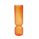 Ваза для квітів REMY-DEСOR скляна декоративна ваза Венді помаранчевого кольору висота 17 см для декору будинку, фото 2