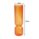 Ваза для квітів REMY-DEСOR скляна декоративна ваза Венді помаранчевого кольору висота 17 см для декору будинку, фото 3