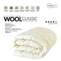 Ковдра Wool Classic вовняна 175х210 см зимова IDEIA вовна тепла ковдра натуральна овеча вовна, фото 6