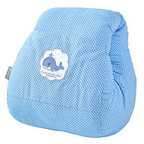 Подушка для годування Mini ТМ PAPAELLA 30х28х30 см горошок блакитний, фото 6