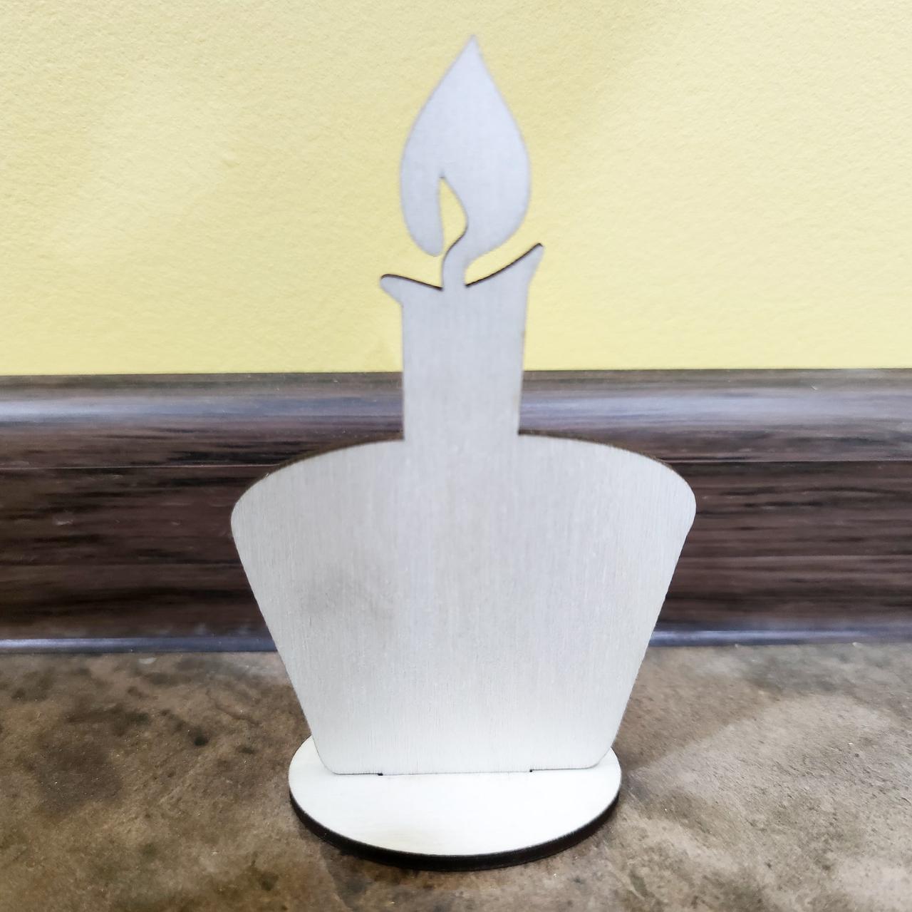 Великодній дерев'яна "Свічка" на підставці 11,5*6,5 см.| заготівля для декупажу| під декорування | для розпису