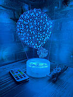 3d-лампа Мультик Вверх, домик с воздушными шарами, подарок для мечтателей, 3D светильник или ночник, 7 цветов