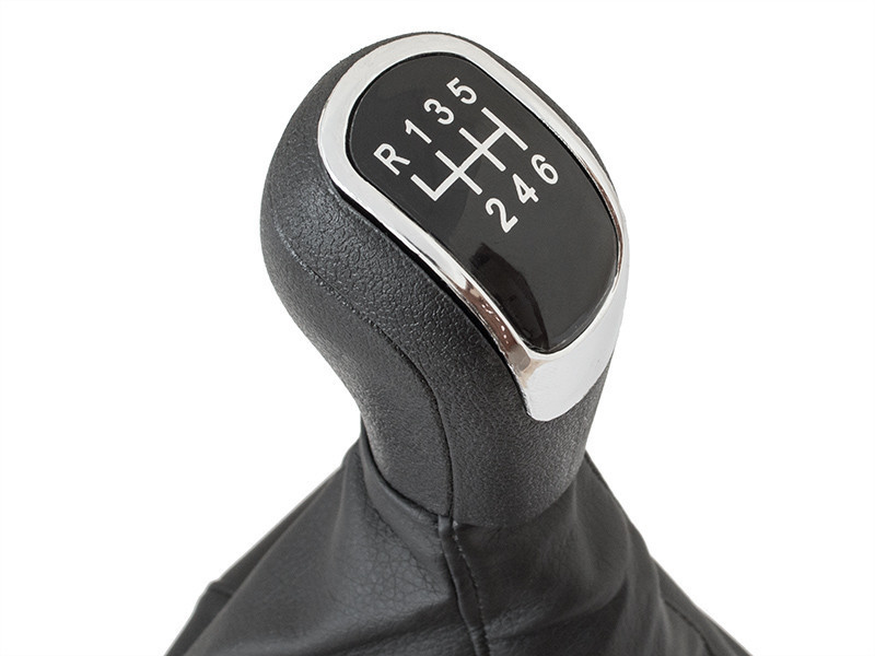 Skoda Octavia II (09-12) ручка КПП перемикання передач 6 ступка + чохол + рамка, Шкода Октавія 2, фото 1