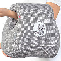 Подушка для годування Mini ТМ PAPAELLA 30х28х30 см сіра, фото 3