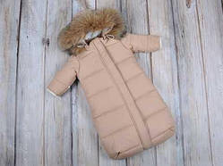 Дитячий комбінезон для дівчинки Одяг для дівчаток 0-2 MagBaby Україна 106100 Бежевий