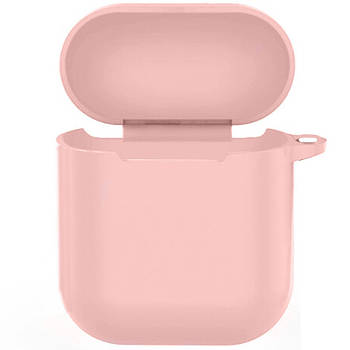 Силіконовий чохол для навушників Apple AirPods 1/2 Рожевий (KG-4139)