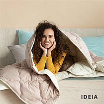 Ковдра зимова WOOLLY вовняна 140х210 см IDEIA вовна тепла ковдра натуральна овеча вовна супер тепле, фото 3