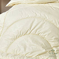 Ковдра CASHMERE вовняне всесезонна 200*220 молоко, фото 6