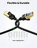 Мережевий кабель Ethernet Ugreen багатожильний мідний Ultra Durable High Performance Cat7 1 м Black (NW107), фото 7