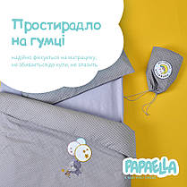 Постільна білизна для немовлят у ліжечко ТM PAPAELLA сірий горошок, фото 4