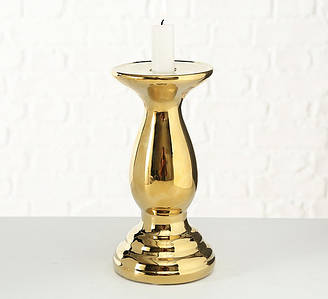 Свічник малий h20см золото кераміка Гранд Презент 1016371