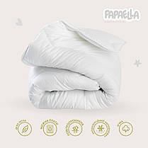 Набір дитячий в ліжечко Comfort PAPAELLA ковдра 100х135 см та подушка 40х60 см білий антиалергенний для дітей, фото 3