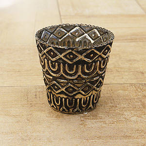 Підсвічник антрацитове скло конус етніка h11см Гранд Презент 1002203-3 конус