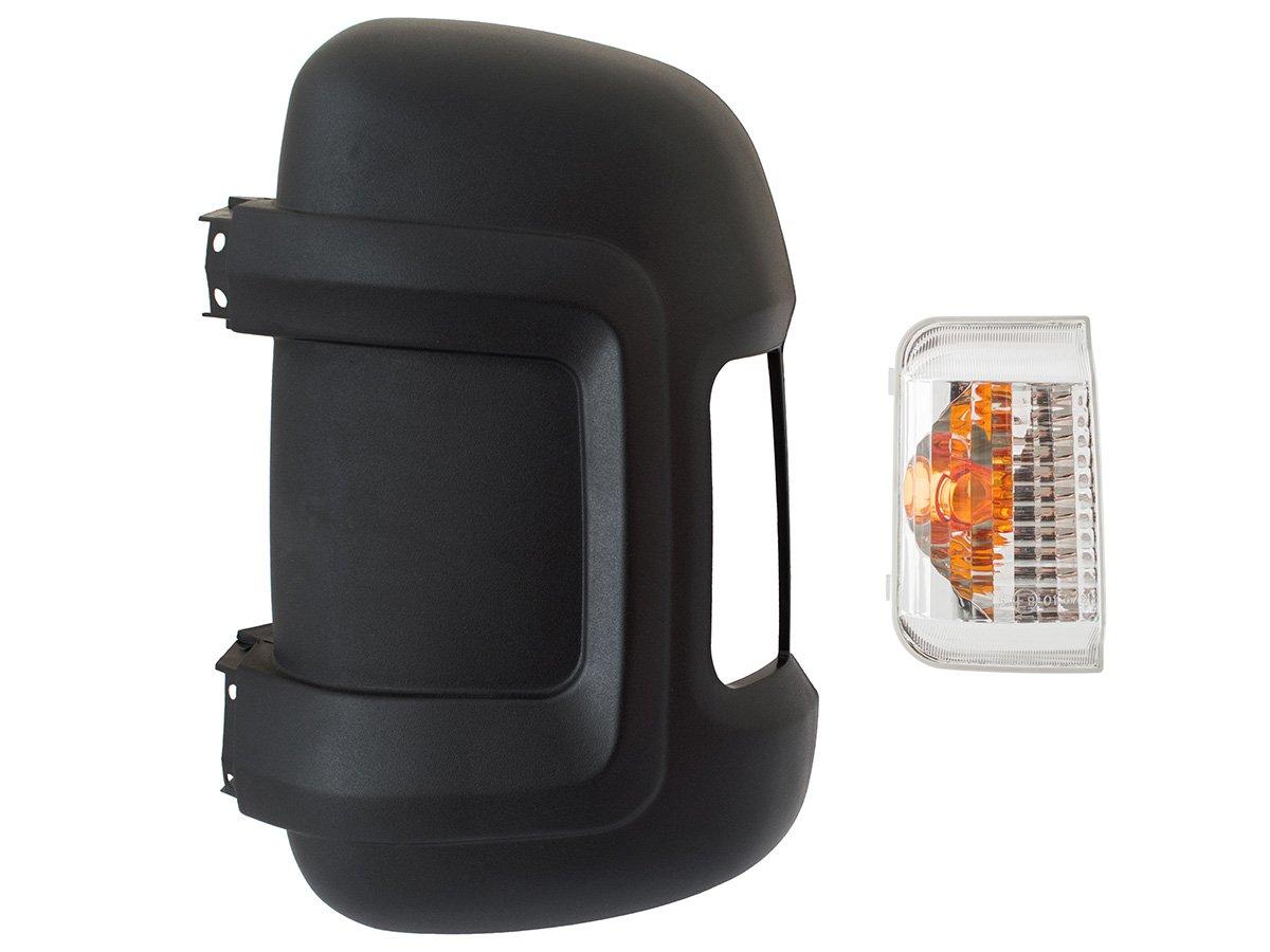 Citroen Jumper 2006 - корпус зовнішнього дзеркала довгий кронштейн + покажчик повороту помаранчевий лівий 2, фото 1