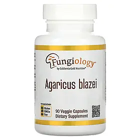 Агарик бразильський (Agaricus blazei) від California Gold Nutrition, 90 капсул по 600 мг