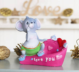 Статуетка для дрібниць мишка I love you Гранд Презент 026 A 080-81B