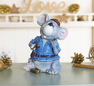 Скарбничка мишка будівельник 10*15*8 см Гранд Презент 026 A 063D