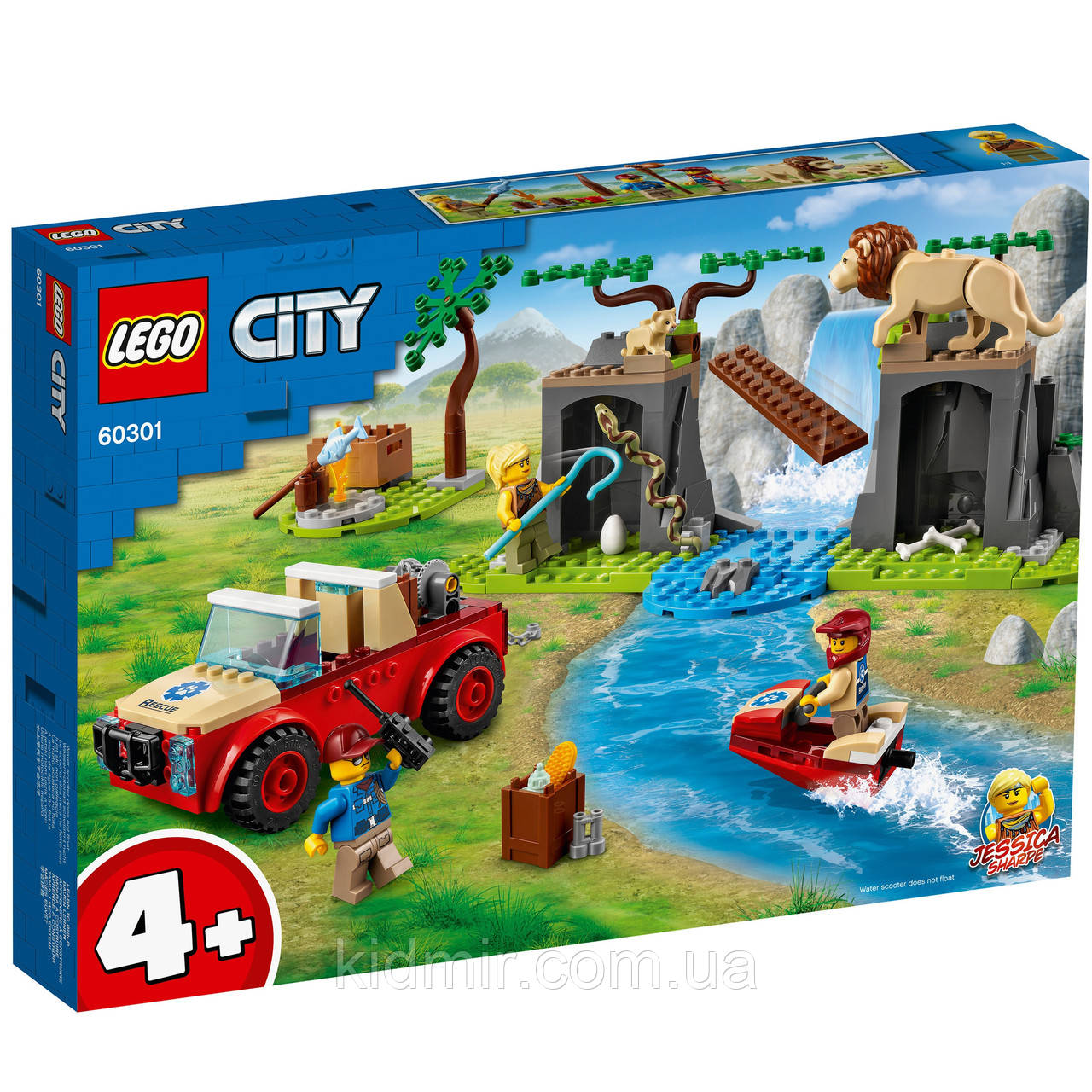 Конструктор LEGO City 60301 Рятувальний позашляховик для звірів