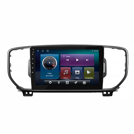 Штатна магнітола Lesko Kia Sportage IV 2016-2018 екран 9" 4/64Gb/4G/ Wi-Fi/CarPlay Top GPS Android Спортаж, фото 1