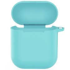 Силіконовий чохол для навушників Apple AirPods 1/2 Бірюзовий (KG-4141)